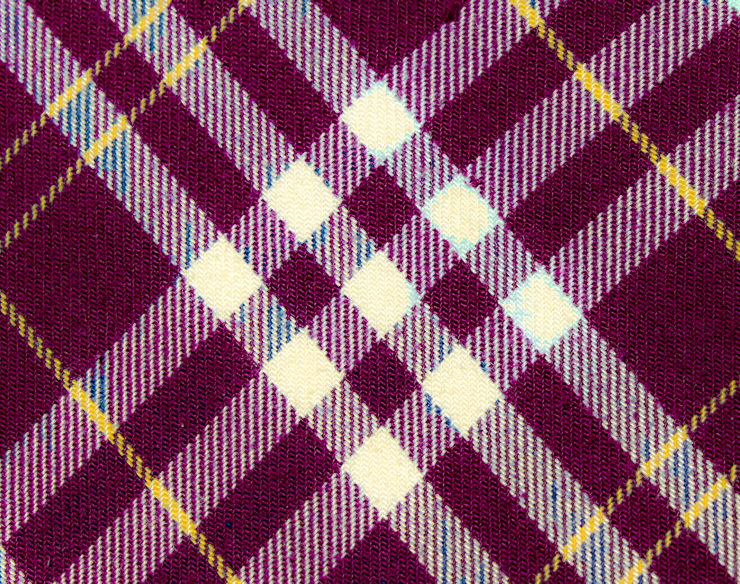 Maroon and Gold Tartan